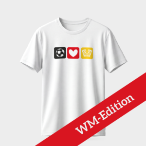 T-Shirt Männer weiß "Fußball & Schorle"